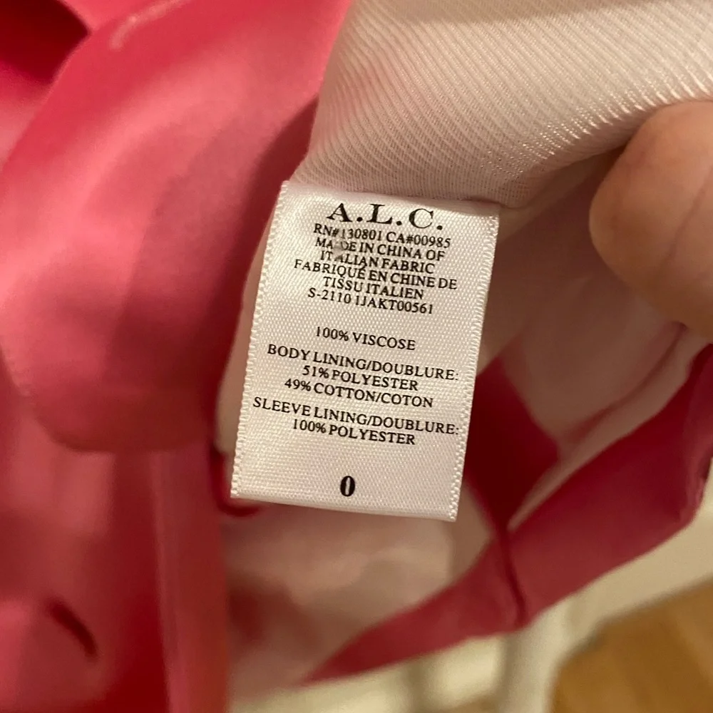 A.L.C. Riley Jacket Oversized Blazer in Chateau Rose Pink Size 0